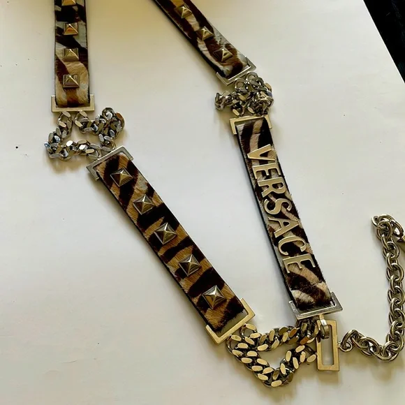 Versace | Accessories | Versace Belt With Silver Stud And It  display picture 1